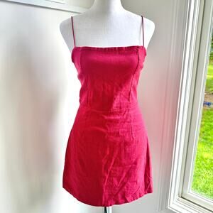 Lottie Moss NWT Red‎ Mini Fit Flare Cocktail Party Dress XS Pac Sun